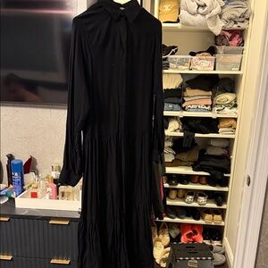 H&M Black Long Sleeve Dress